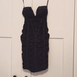 Bebe Strapless Black Dress